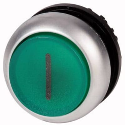 Eaton 216977 M22-DLH-G-X1 Verlichte druktoets Kunststof frontring Knop 1 stuk(s) Single