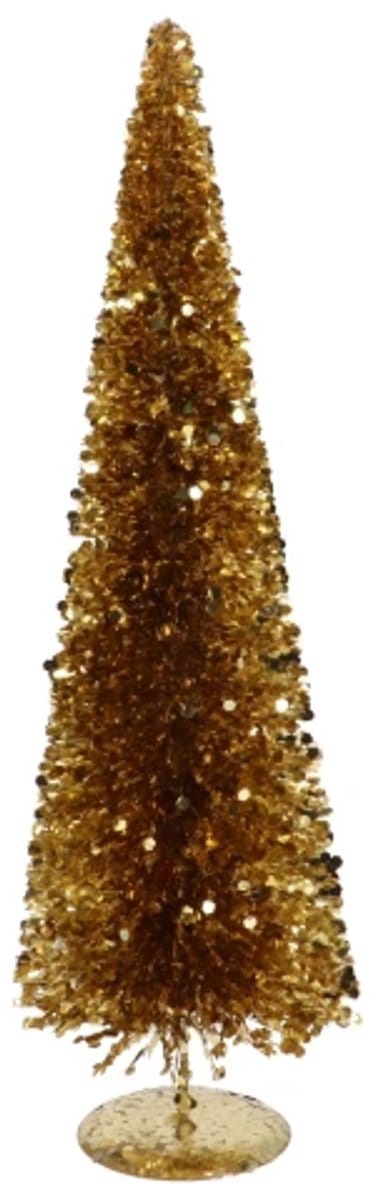 Daan Kromhout – Kerstboom – Decoratieve Kerstboom – Goud– Met Pailletten – 19x60cm