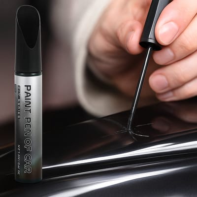 TLVX Zwarte Schade Reparatie Lakstift met Kwastje / Steenslag Schade Pen / Sleutel Krassen verwijderen / Auto / Motor / Fiets / Fatbike / Boot / Scooter / Black / Permanent / Waterproof