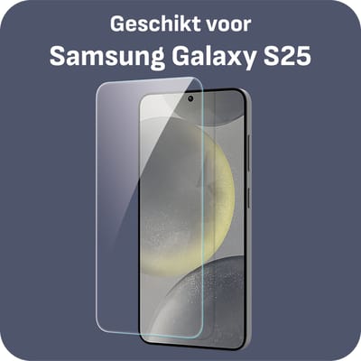 Cazy screenprotector geschikt voor Samsung Galaxy S25 - Screenprotector Gehard Glas