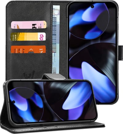 Hoesje geschikt voor Google Pixel 9 / 9 Pro / 10 / 10 Pro - Portemonnee Book Case Zwart