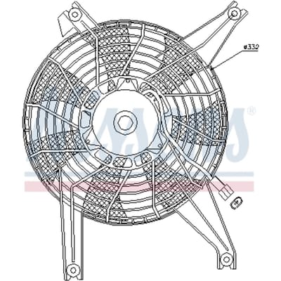 Koelventilatorwiel, motorkoeling NISSENS 85383