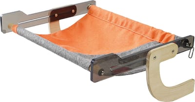 Trend24 - Hangmat kat - Kattenhangmat - Katten hangmat - Kattenhangmat raam - Hangmat kat raam - Kattenhangmatten - 44 x 37 x 18 cm - Hout - Plastic - Stof
