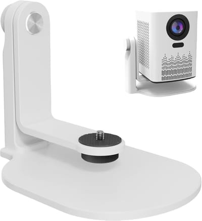 Projector standaard - Tafelbeugel nachtkastje - Thuis bioscoop - 360 graden verstelbaar - 185 cm - Wit