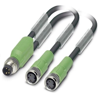 Phoenix Contact 1458664 Sensor/actuator connector, geassembleerd M8 Aantal polen (sensoren): 3 Adapter, Y-vorm 30.00 cm 1 stuk(s)