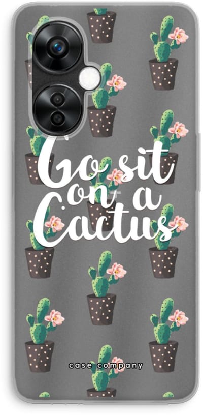 Case Company® - Hoesje geschikt voor OnePlus Nord CE 3 Lite hoesje - Cactus quote - Soft Cover Telefoonhoesje - Bescherming aan alle Kanten en Schermrand