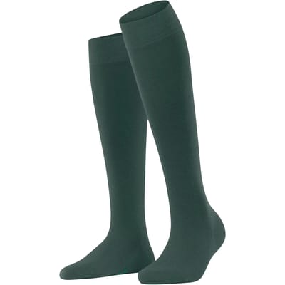 FALKE Softmerino Kniehoge Sokken versterkte kniekousen zonder patroon ademend lang effen warm dik winter Merinowol Katoen Groen Dames sokken - Maat 35-36