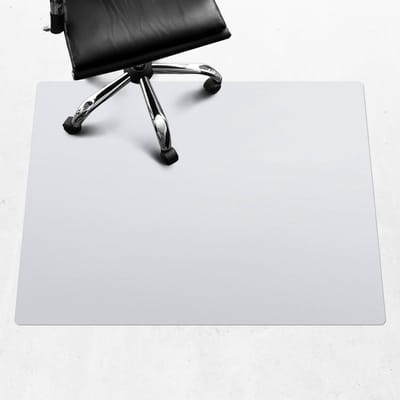 Wallfluent - Vloerbeschermer Sneeuwwitje - 120x90 cm - Wit Vloerbeschermer Bureaustoel Tapijt - Rechthoekig - Vloerbeschermer Vinyl-Computer Stoel Mat-Werkplekdecoraties - Pastel- en aardse kleuren
