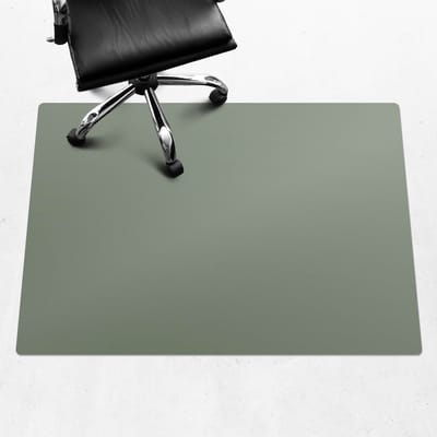 Wallfluent - Vloerbeschermer Saliegroen - 140x100 cm - Olijf Mótif Bureaustoelmat - Rechthoekig - Vloerbeschermer Groot-Stoel Mat-Werkplekdecoraties - Pastel- en aardse kleuren
