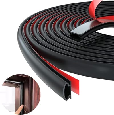 Waterdichte Sealing Tape voor Deuren en Ramen - Rubber Dichtband van 6 mm Dikte, Geluidsisolatie en Energiezuinig