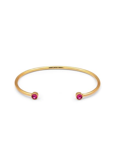 Elli - Armband - Dames Armring Geo Minimal met kristallen in 925 sterling zilver - Dames