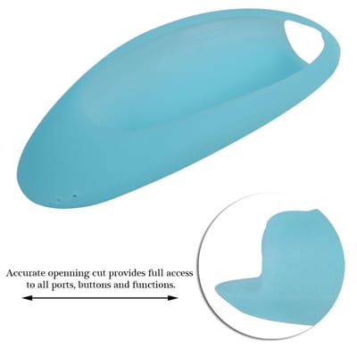 Zachte Siliconen Hoes Cover Shell voor Samsung TV BN94-07557 A07469U A55 H6400J Afstandsbediening Blauw