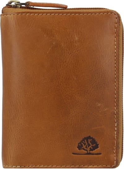 Greenburry Tornado Portemonnee RFID-bescherming Leer 10 cm - Jongens - Staand formaat - peanut brown