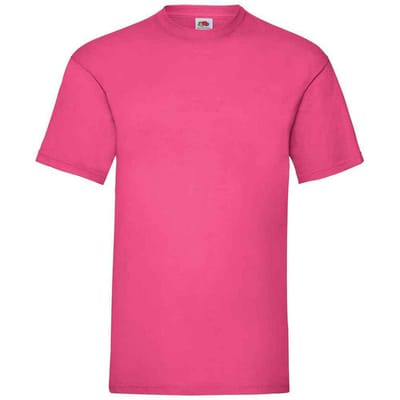 Fruit of the Loom Heren Valueweight T-Shirt (Fuchsia)
