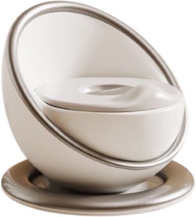 WC potje – Toilet – Zilver - Peuter potje – Zindelijk - Baby Potty – Plaspotje - WC potje kind – Zindelijkheid – Baby potje – plassen baby – kraamcadeau – Potje Grijs - kraamvisite – baby shower – verjaardag - cadeau