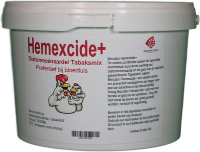 Mercator-groep Hemexcide+ | Diatomeeënaarde en Tabaksmix | 2500ml