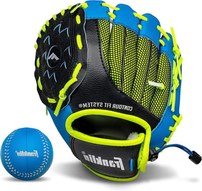 Sport handschoen - Honkbal handschoen - Kindersport Spelen - Klaar voor gebruik - 24 cm - Blauw