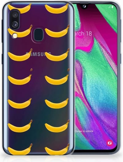 TPU Hoesje voor Samsung Galaxy A40 Siliconen Case Banana