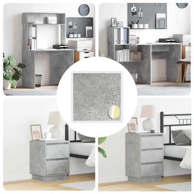 vidaXL - Zelfklevende - schroefcover - 12 - st - Beton - Grijs - Ø - 20 - x - 0,5 - mm