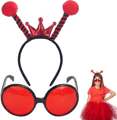 Antennas en Bril Set voor Insecten Kostuum - Bijen en Vlinder Accessoires voor Halloween voor Dames en Heren