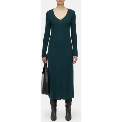 Closed Long Sleeve Rib Dress Pini Green Size: L | Maxi Dresses Outlet | Dames | Groen