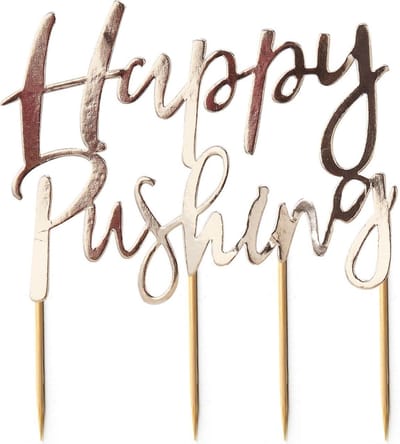 Ginger Ray - Ginger Ray - Oh Baby! - CakeTopper Happy Pushing