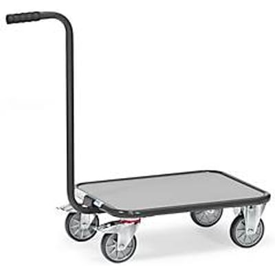 fetra Handgreep Roller "Grey Edition", staal, antracietgrijs, 1 platform, L 600 x B 500 mm, tot 250 kg