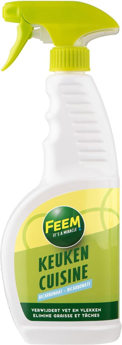 Feem Keuken Reiniger met Bicarbonaat verwijdert vet en vlekken- 650 ml Spray
