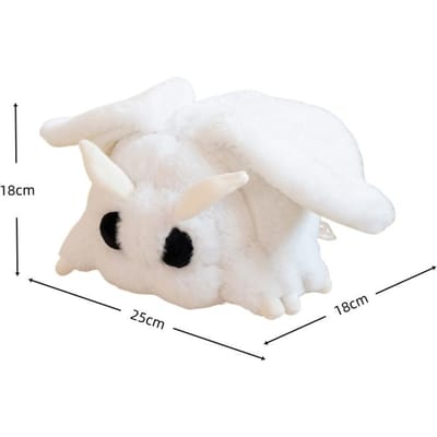 Witte Mot Pluche Kussen Speelgoed Zachte Cartoon Mot Pluche Schattige Nachtvlinder Knuffeldier Pop Kerst Verjaardagscadeau white