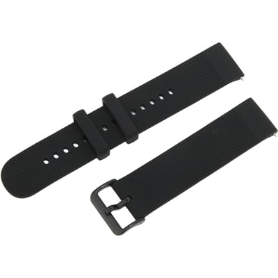 Verstelbare siliconen horlogeband voor Amazfit GTS 3GTS 3 PRO Ademend Smartwatch HorlogebandZwart zwart