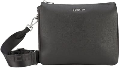 Bogner Leren Schoudertas Banff Gulia Shoulderbag Grey Grijs