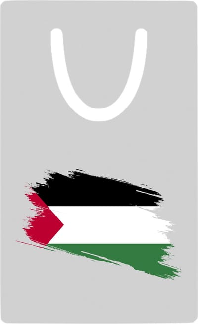 Hacebo® - Palestina vlag metalen boekenlegger- Palestina - mensen die liefde willen geven aan Palestina - degene die van Palestina houden - supporten - oorlog - verjaardagscadeautje - gift - geschenk - kado Bladwijzer boekenleggers - 7.6 cm x 5cm