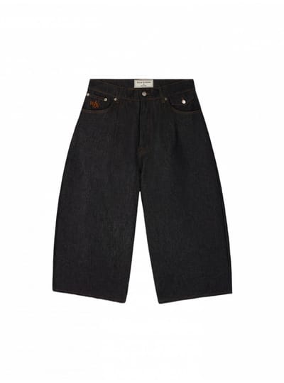 rauwe denim balon shorts