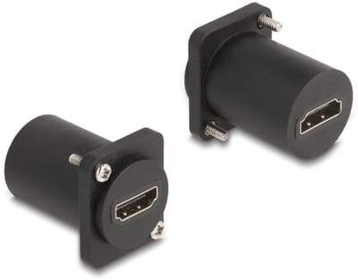 HDMI D-type module met schroeven | HDMI2.1 (8K 60Hz + HDR) | zwart