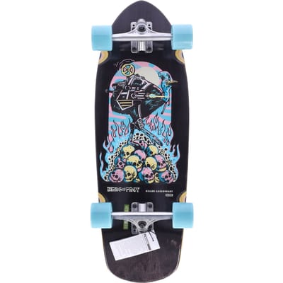 Assembled herenskateboard Stubby zwart/blauwgroen