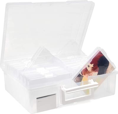 Matana – Foto, Knutsel & Zaaden Opbergdoos, 15,5x10,5cm – Organizer voor tot 1600 Foto's