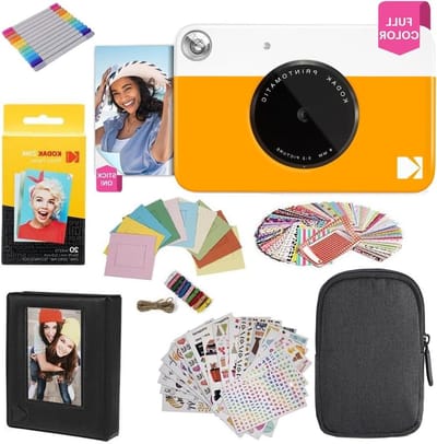 Instant Camera - Direct Klaar Camera - Foto's Maken Delen - Veegvaste Prints - 5 Megapixels - Geel