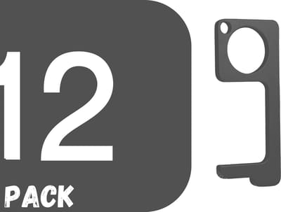 Sleutelhanger|No Touch Cleankey | Pinnen & deur openen zonder direct contact | Antibacteriële multitool | Hygiëne sleutel | geen contact sleutel |Key Smart Bacterie sleutel | antibacteriële tool|12 Pack