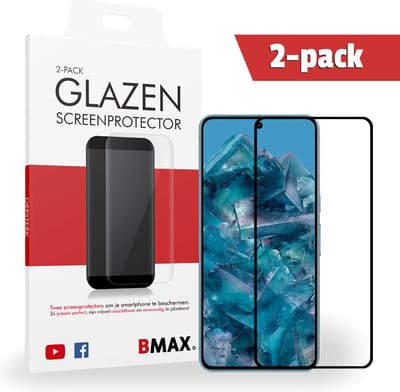 2-pack BMAX Screenprotectors geschikt voor Google Pixel 8 Pro - Van gehard glas - Samsung screenprotectors - Telefoonaccessoires - Telefonie & Accessoires - Beschermglas - Glazen screenprotectors