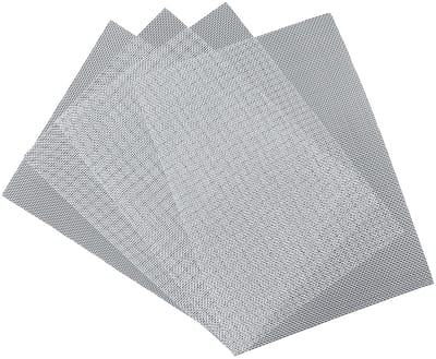ZEYNOMAX- Draadgaas 304 Roestvrij Staal - 4 Stuks Geweven Gaas - 15 x 21 cm Panelen - Slijtvast en Duurzaam - Insectengaas voor Keuken/Tuin
