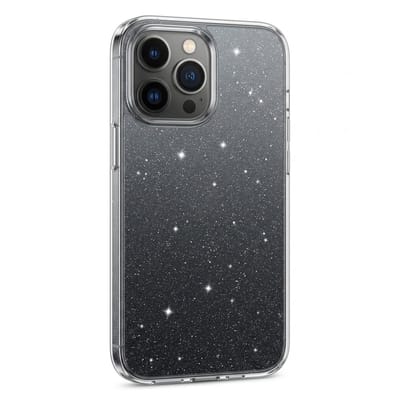 Glitter Hoesje Geschikt voor iPhone 12 pro max Telefoonhoesje Case transparant