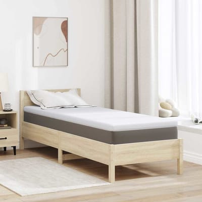 vidaXL - Geheugen - Schuim - Matras - Topper - 70 - x - 200 - cm - Thick - Zacht - Wit