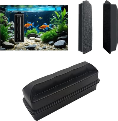 Grote Magnetische Ruitenreiniger voor Aquaria, Sterke Algenborstel voor Glas tot 10 mm Dikte, Effectieve Oplossing voor Schone Aquariums en Ruitenreiniging