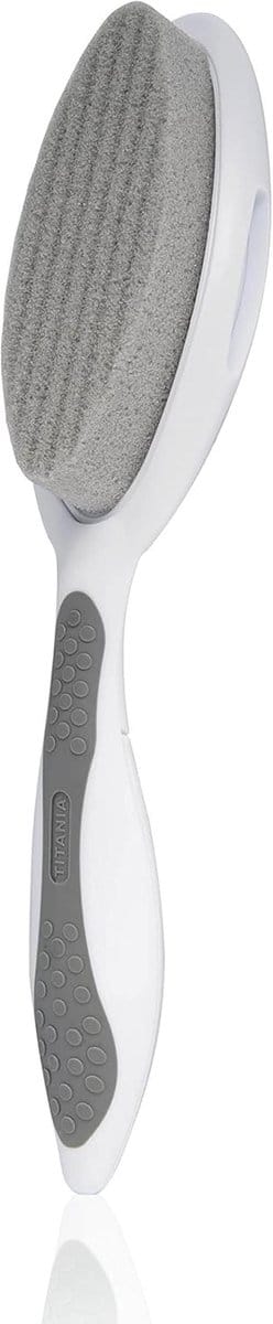Dubbele voetvijl met puimspons - 2-in-1 eeltvijl voor zachte voeten - Ergonomisch ontwerp - Made in Germany