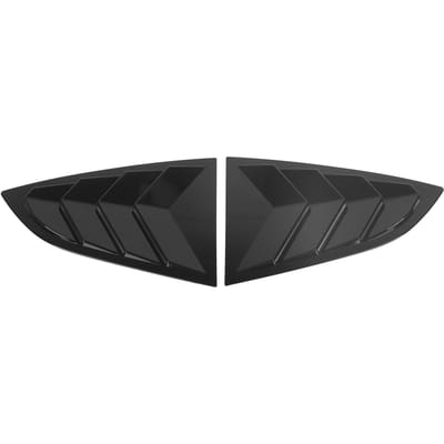 1 Paire Couvercle d'Obturateur de Fenêtre Arrière Garniture Noir Brillant Persienne de Fenêtre Garniture d'Aération Latérale Remplacement pour Subaru BRZ black