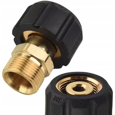 Rosfix Adapter Vervanging - Messing Reductieadapter - M22 Inwendig 3/8" Uitwendig - Geschikt voor Kärcher