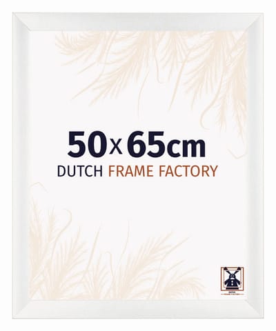 Fotolijst 50x65 cm - MDF - Wit Geveegd - Praag