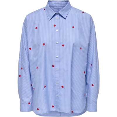 ONLY - ONLNEW LINA GRACE STR EMB SHIRT NOOS WVN Dames Blouse