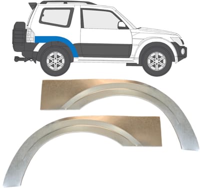 Reparatiepaneel achterspatbord voor Mitsubishi Pajero 2006-2021 / Links + Rechts