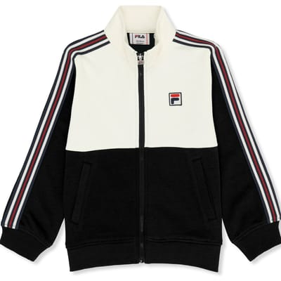 FILA Montereggi Regular Heritage Tape Track Jacket Black-egret Size: 98/104 | Jackets Outlet | Unisex | Zwart